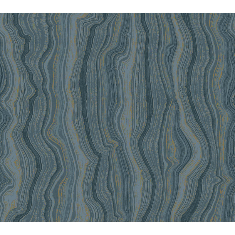 Papier peint minéral chatoyant minéral, Bleu