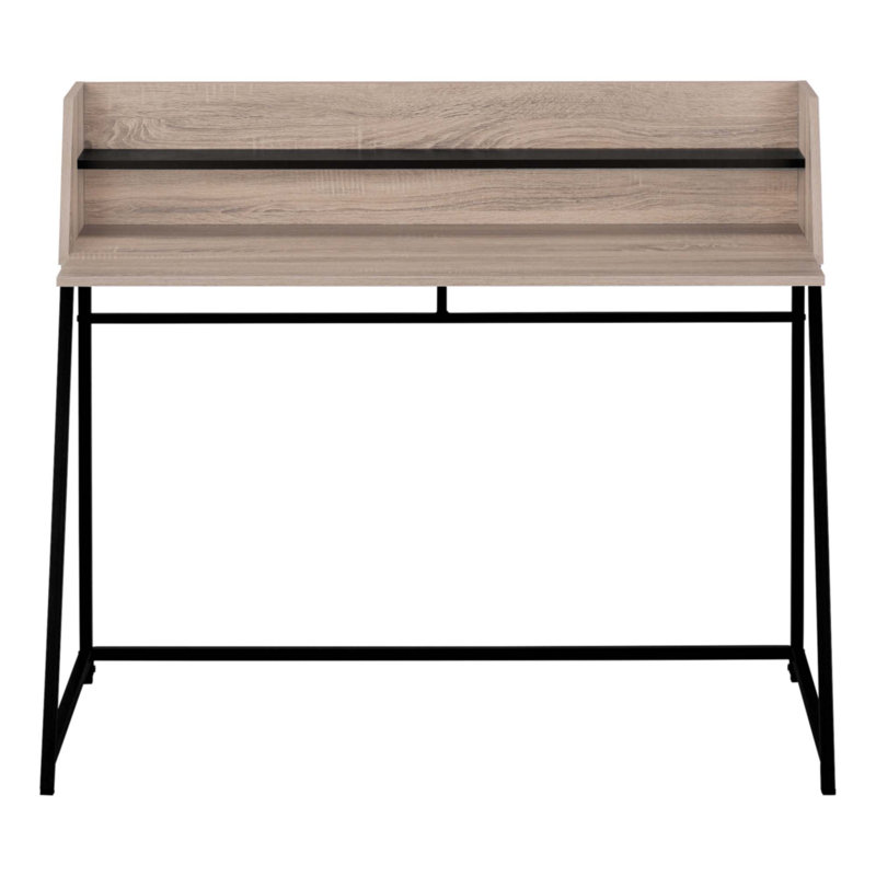 Bureau d'ordinateur, Taupe / Noir