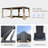 Pergola Gazebo with Louvered Roof-90629806-87223778