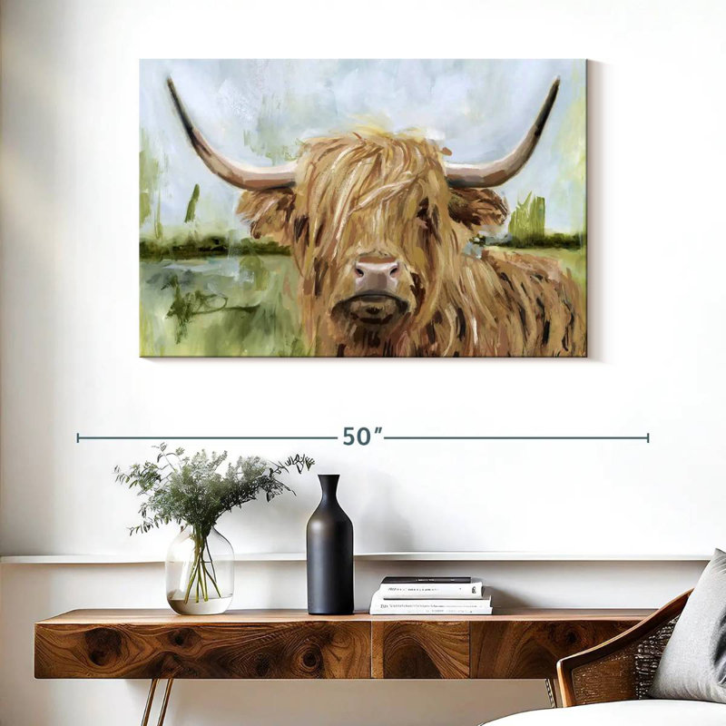 Brampt Highland Grazer I, 26" H x 39" W
