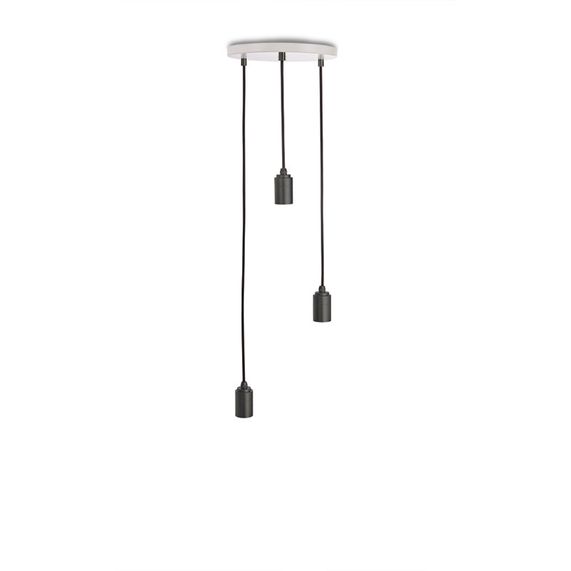 3 - Light Single Pendant, Graphite