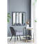 Miroir mural 36 po x quatre ovales avec cadre carré en fer noir pour l'entrée