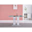Glass Top Metal Base Dining Table-184317882