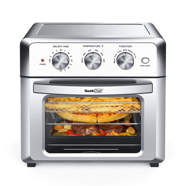 Air Fryer Toaster Oven, 18L Convection Oven, 1700W Stainless Steel