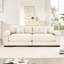 Coussin modulaire surdimensionné de 92 po avec accoudoirs extra larges en velours côtelé modulaire Cloud-484524448