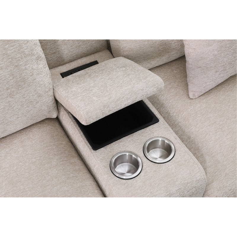 Canapé et chaise rembourrés Nyeisha, Beige Velvet
