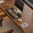 Nut-brown Rectangular Solid Wood writing desk-118614647