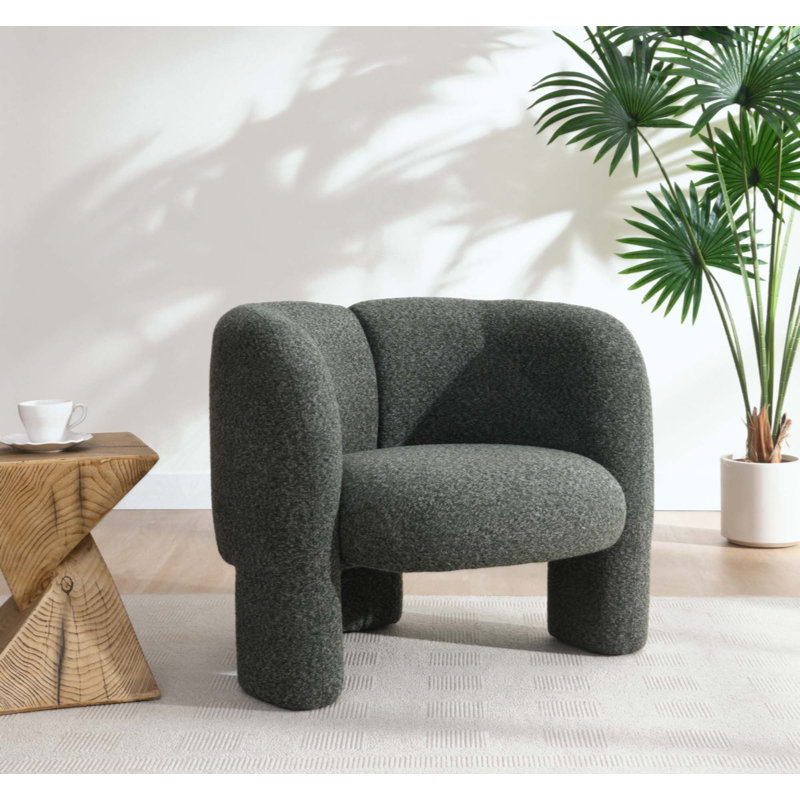 Chaise d'appoint en tweed