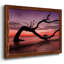 Photographie, étude, coucher de soleil, plage, reproduction encadrée sur toile-96281122-96281121