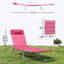 Chaise longue simple, chaise longue pliante pour l'extérieur, patio