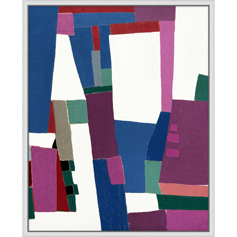 «Patchworks 1» par Christopher Kennedy, peinture sur toile à cadre flottant