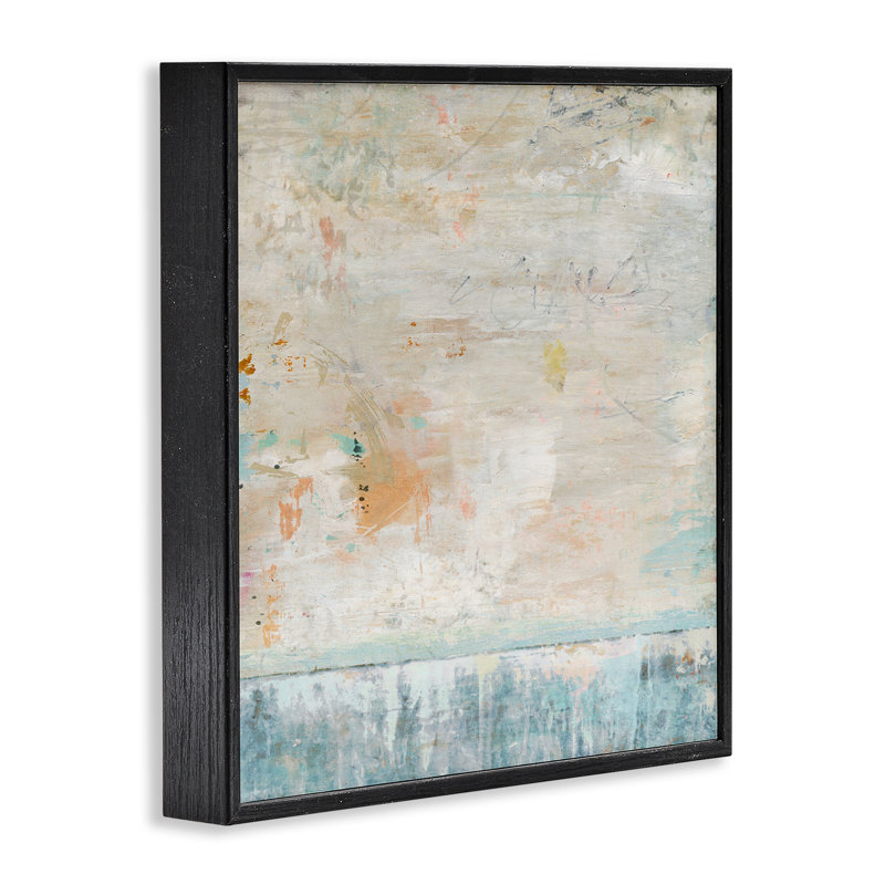 «Rustic Abstract Paint Strokes», art de la giclée noire encadrée par Suzanne Nicoll, Giclée encadrée noir minuit