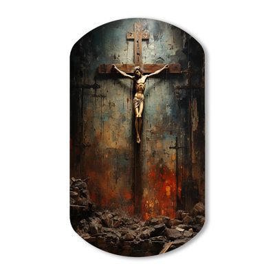 Nohan - art mural asymétrique en métal Christianisme