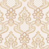 Opulence Luxury Italian Damask Glitter/Shimmer Double Width 33' L x 42" W Wallpaper Roll