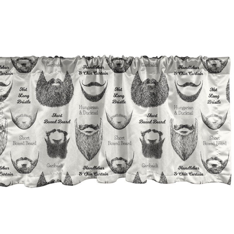 Ensemble de 2 cantonnières et moustaches Ambesonne Anatomy