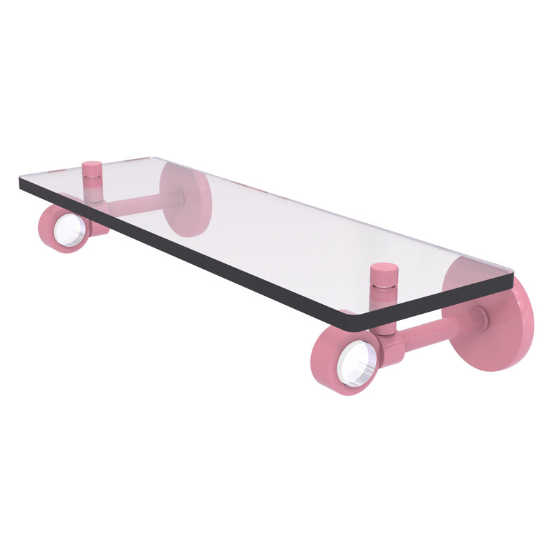 Tablette flottante Clearview, H 3,3 po x l 16 po x P 5,65 po, Rose
