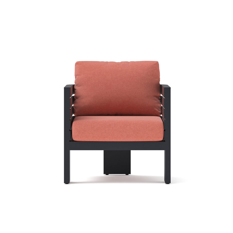 Ari 2 Piece Sunbrella Outdoor Patio Club Chairs - Play Adobe, Play Adobe