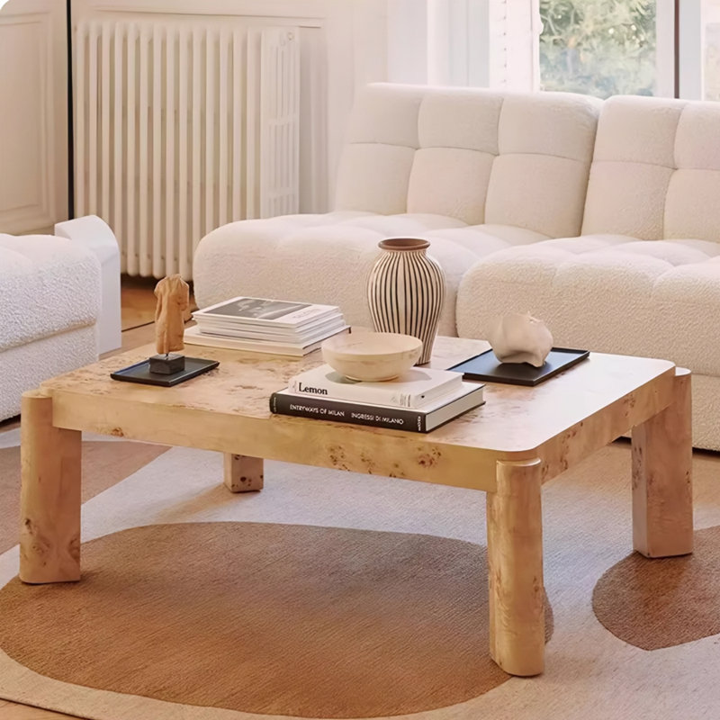Table basse simple de style nordique