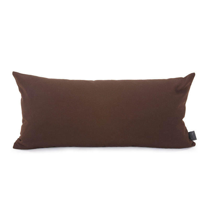 Gemmell Outdoor Sunbrella Pillow Cover & Insert, Seascape Chocolate