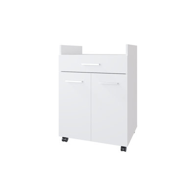 Burnside Kitchen Cart, White