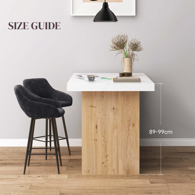 Bigvai Counter Stool with Metal Frame, Dark Grey
