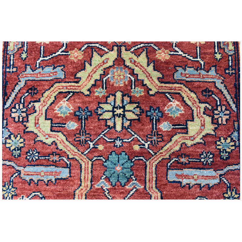 Rectangle La Oriental Handmade Hand-Knotted 8' x 10' Indoor Area Rug, Runner 2'6" x 10'