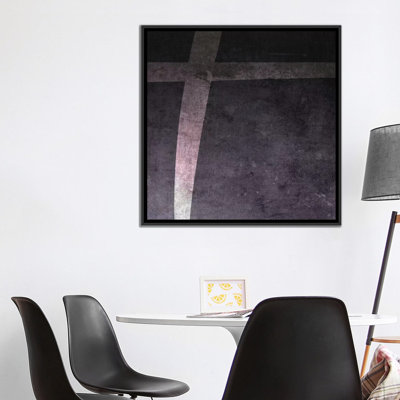 Art textuel sur toile tendue en noir