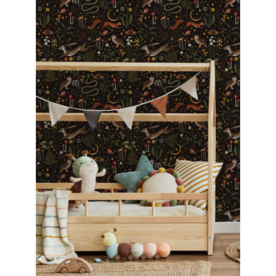 Rouleau de papier peint adhésif Krishika Fairytale Forest Moon and Stars