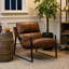 Gerani Faux Leather Armchair-87378099