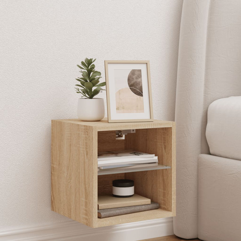 Baukus Unfinished TV Stand for TVs up to 24", Sonoma Oak