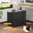 5 Drawer File Cabinet with door, Office Filing Cabinet with Wheels, Under Desk Drawers Organizer, Printer Stand with Shelves and Storage-1180155119