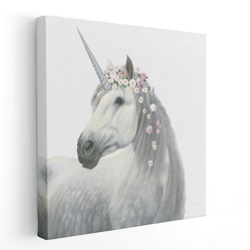 Spirit Unicorn II - reproduction d'art sur toile, 24" H x 24" W