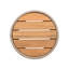 Table d'appoint en bois avec corde pour patio et cour - élégance rustique, support de 175 lb, mobilier d'extérieur à assemblage rapide, hauteur de 18,42 po, idéal-1064992899-1064992900