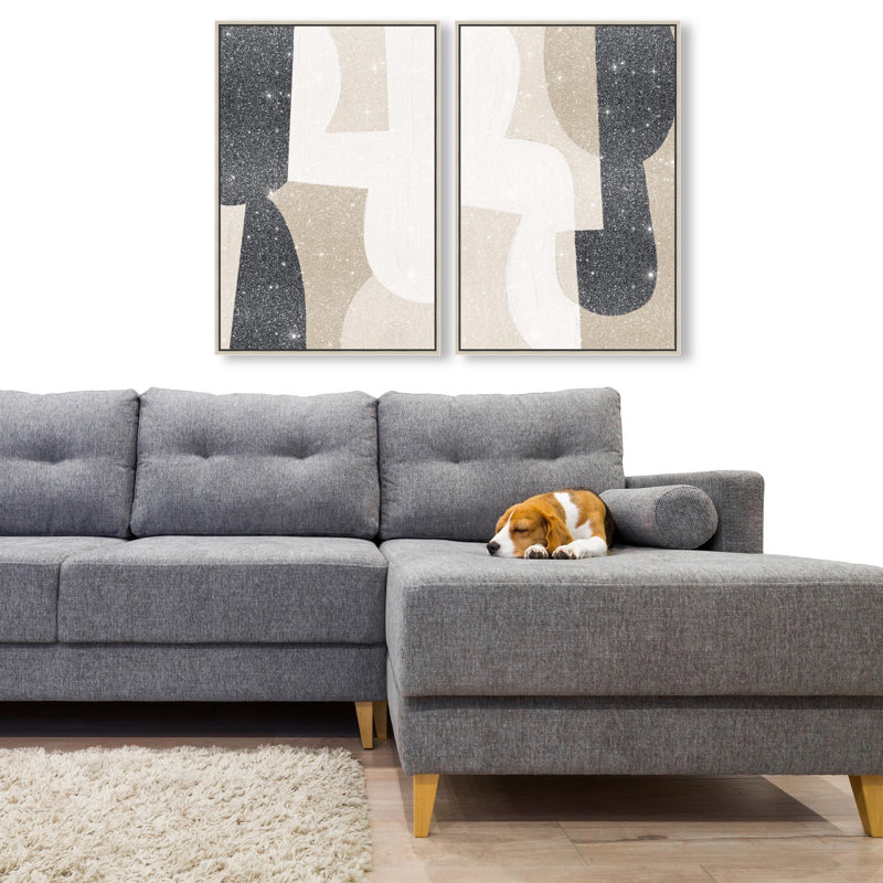 El Modernista Set Set by Oliver Gal, 17"H x 25"W, Silver Floater Frame