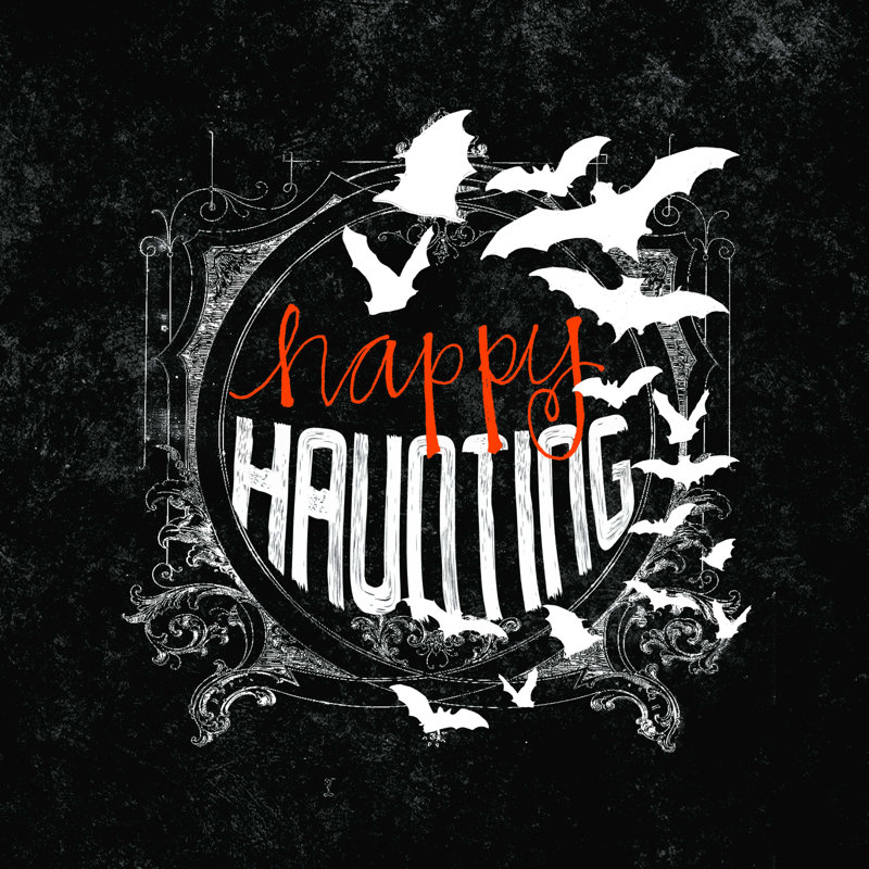 Gebriel Happy Haunting II - impression sur toile tendue, H 36 po x l 36 po
