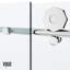 Porte de douche coulissante sans cadre avec verre transparent 3/8 po l 56-60 po x H 76 po Elan Hart-98606617