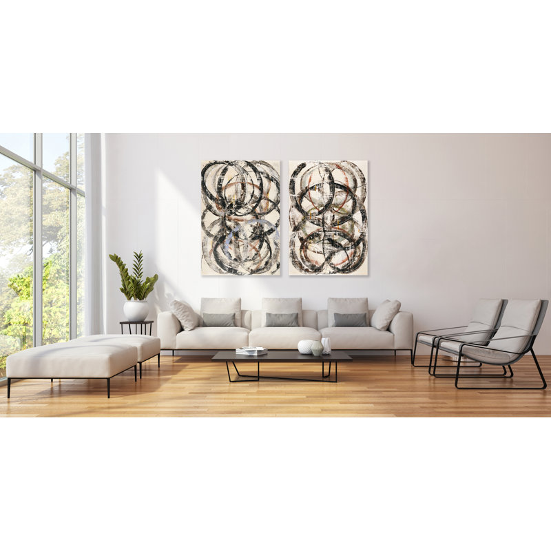 «Circles I» par Patrick Atkinson - reproduction d'art sur toile tendue