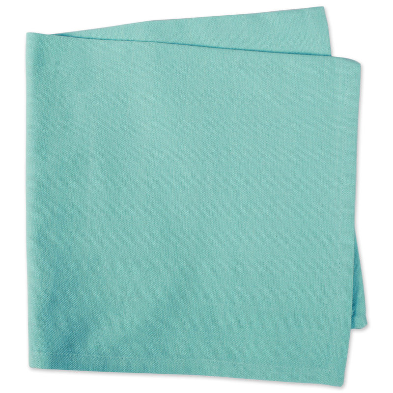 Scheffler Cotton Blend Square Napkin, Aqua