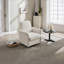 Fauteuil d'appoint moderne pivotant en tonneau, siège rembourré à base en bois massif pour adultes, pour la lecture dans la chambre à coucher et amp; Espaces d'attente-589818118
