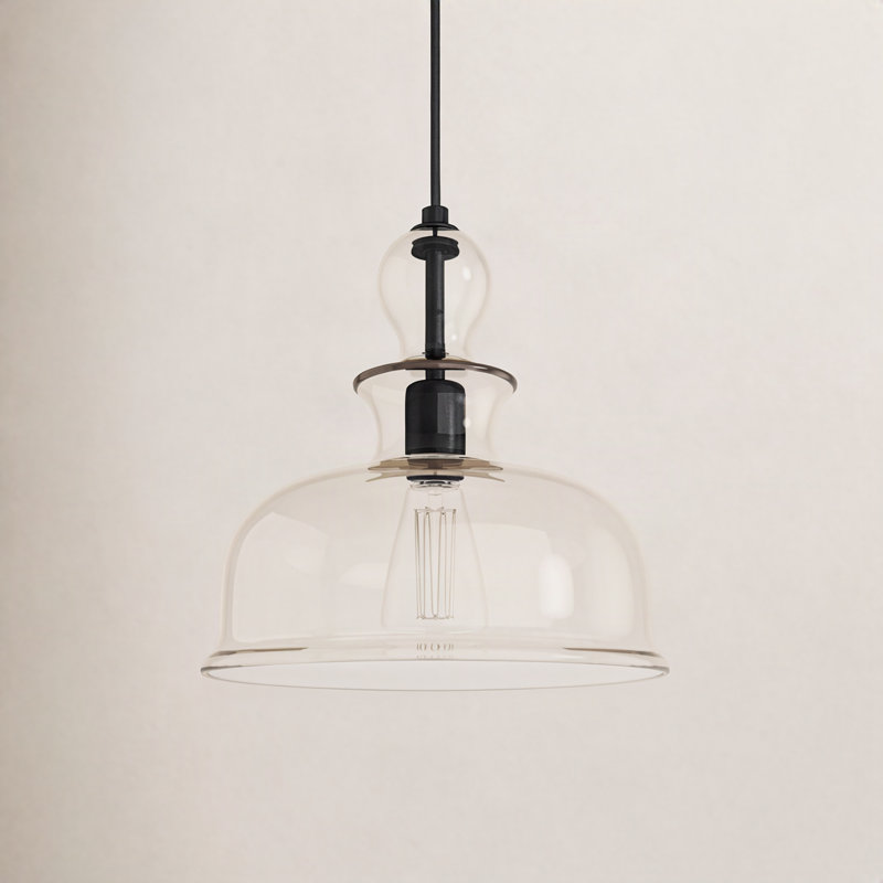 Tilden 1 - Light Single Pendant, Antique Bronze, Champagne