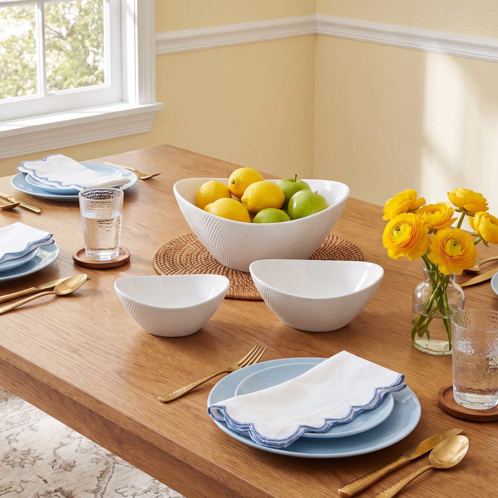 Highlands 3-Piece Porcelain Bowl Set