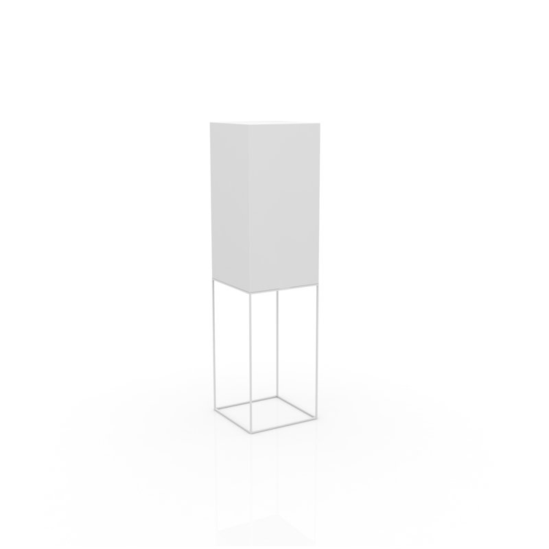 Lampe sur pied sur pied à del extérieur à del en glaçon mat Vela, H 59,75 x l 15,75 po x P 15,75 po