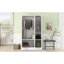 Armoire moderne 3 portes blanche avec tablettes polyvalentes pour la chambre à coucher - Rangement personnalisable