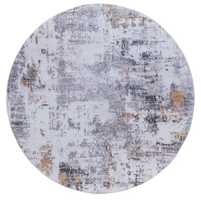 Tapis abstrait en polyester tissé à la machine Auva