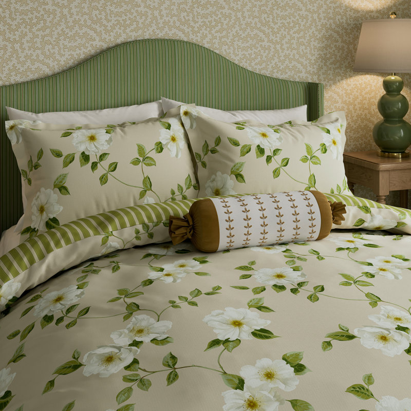 Poets Rose Cotton Duvet Cover Set S/B Linen, Single Duvet Cover + 1 Single Pillowcase
