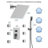 Pressure Balanced Shower System with 10" Rain Shower Head, Handheld Shower and Body Jet-89096886