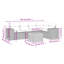Vidaxl Garden Sofa Set Black
