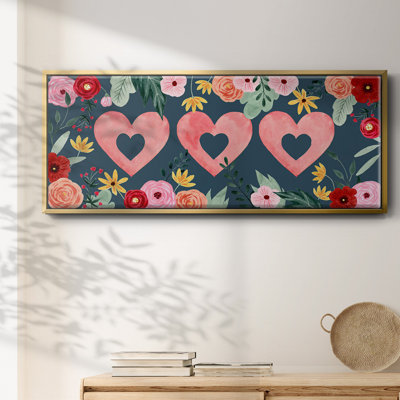 Sweet Hearts Collection D- Framed Canvas