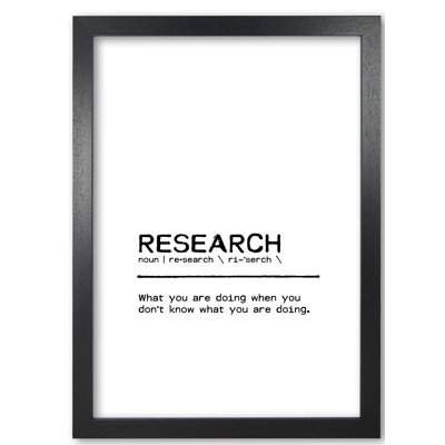 Research 1 Piece Wall Art