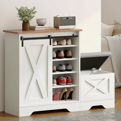 Armoire à chaussures, armoire à chaussures d'entrée de maison, armoire de rangement pour balcon d'entrée, étagère à chaussures de grande capacité